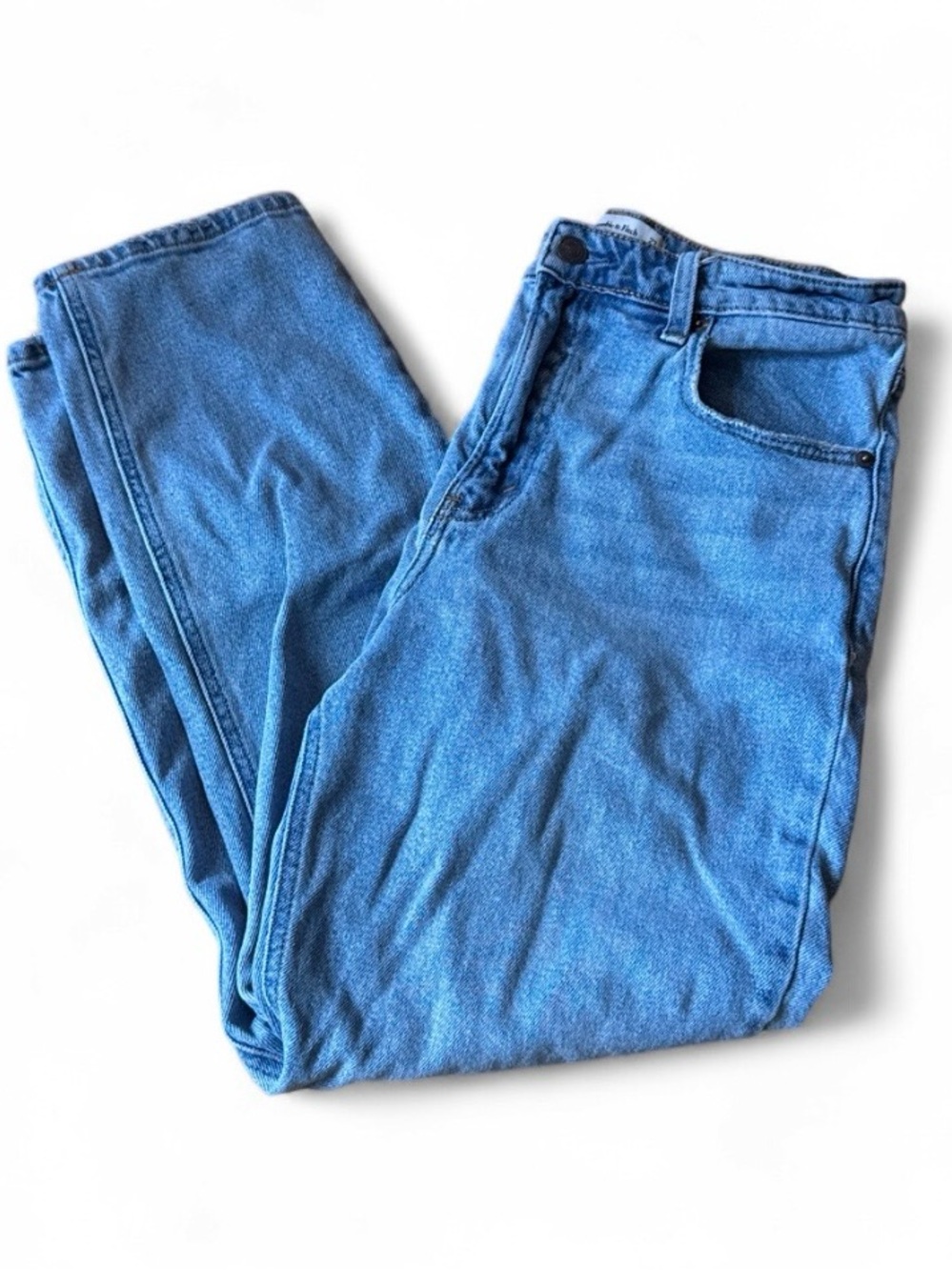 Abercrombie and fitch the mom high rise jeans light wash size 4